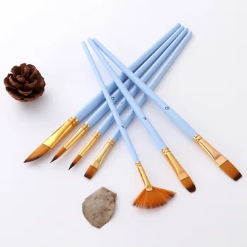 12 Adet İnce boya fırçası Seti Naylon Saç Çeşitli Stil Farklı Boyut Akrilik Yağ Suluboya Sanatçı cetvel kalemi Malzemeleri 3