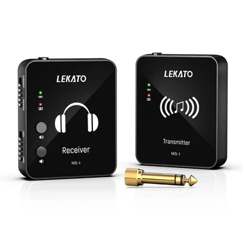 Lekato Wp-10 2.4 G Kablosuz Kulaklık Monitör Şarj Edilebilir Verici alıcı M-Vave M8 Şarj Edilebilir Stereo Mono Telefon Kayıt