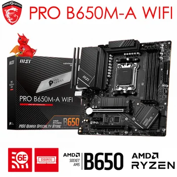 AM5 MSI PRO B650M-A WIFI AM5 Anakart DDR5 6400 + MHz AMD B650 M. 2 128GB R5 R7 R9 AM5 İşlemci AM5 Masaüstü B650 Anakart