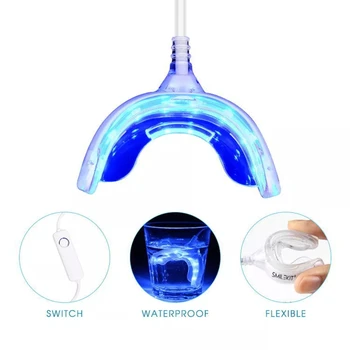 Ücretli Diş Beyazlatma Seti Mavi led ışık Seti Diş Diş Beyazlatma Aleti Jeller İle Diş Ekipmanları Diş Hekimliği Araçları