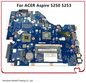 Acer Aspire 5052 5253 5253G 5250G için Laptop Anakart NV51B P5WE6 LA-7092P MBRJY02001 Anakart DDR3 AMD CPU ile %100 % Test Edilmiş
