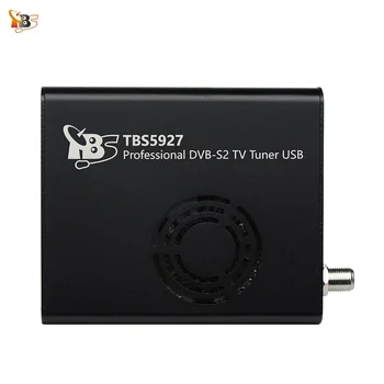 En iyi Dijital uydu TV alıcısı TBS5927 Profesyonel DVB-S2 TV Tuner USB Kutusu Destekler VCM CCM ACM 32 APSK Blindscan 0