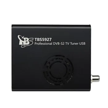En iyi Dijital uydu TV alıcısı TBS5927 Profesyonel DVB-S2 TV Tuner USB Kutusu Destekler VCM CCM ACM 32 APSK Blindscan 3