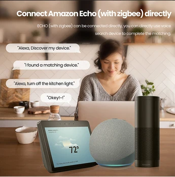 Tuya Zigbee 3.0 Akıllı Ampul RGBCW GU10 5W Akıllı Ev Led lamba ışığı İle Akıllı Yaşam Smartthings Ses Kontrolü Alexa Google Ev 1