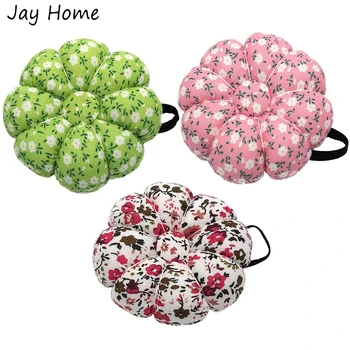 1 Adet Giyilebilir Çiçek Bilek Pin Yastıkları Dikiş İğnesi Pin Yastık Elastik bileklik İğneler Tutucu İğne Dikiş 0
