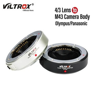 VİLTROX JY-43F Otomatik Odaklama 4/3 Lens Mikro M4 / 3 Kamera Adaptörü Dağı Olympus PL8 E-M5 E-PM1 E-M10 III Panasonic GH6 GH5 GF8