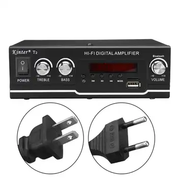 800W HIFI Bluetooth güç amplifikatörü Araba / Ev Sineması Dijital Güç Ses Amplificador Hoparlör Tiz Bas Kontrol FM USB SD 4