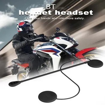 Moto Kask Kulaklık Bluetooth uyumlu Ultra ince Motosiklet Kulaklık kablosuz hoparlör Kulaklık Handsfree Çağrı Müzik Çalma