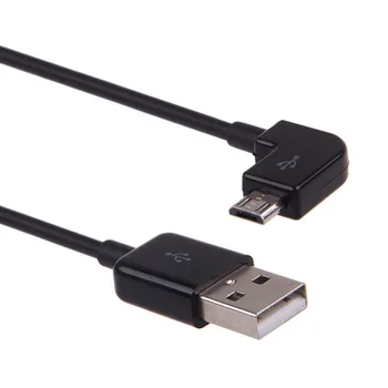 1M 3M 5M USB 2.0 Mikro USB Veri Kablosu Hattı Dirsek 90℃ Cep Telefonu Şarj Uzatma USB Güç Kablosu Samsung Xiaomi Huawei İçin