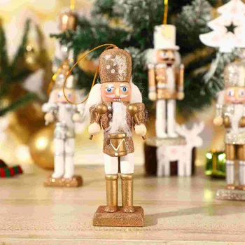 Fındıkkıran Fındıkkıran Süsler Noel Mini Dekor Seti Süslemeleri Ahşap Glitter Küçük Geleneksel Benzersiz Tatil Figurestree 2