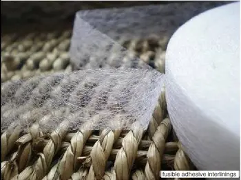 1 rulo Nonwoven yapışkan tela Çift taraflı eriyebilir 3cm * 90yard siyah beyaz Tela kumaş entretela para costura