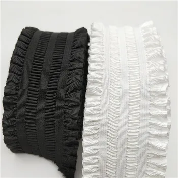Elastik bantlar 50MM Elastik Şerit Giyim Çanta Pantolon Elastik Kauçuk 5CM DIY Dikiş Aksesuarları Beyaz Siyah Lastik Bant