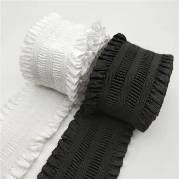 Elastik bantlar 50MM Elastik Şerit Giyim Çanta Pantolon Elastik Kauçuk 5CM DIY Dikiş Aksesuarları Beyaz Siyah Lastik Bant 3
