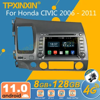Honda CİVİC 2006-2011 için Android Araba Radyo 2 Din Stereo Alıcısı Autoradio Multimedya Oynatıcı GPS Navi Başkanı Ünitesi Ekran