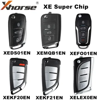 Ingilizce Sürüm 10 Adet XHORSE XE Serisi Uzaktan Anahtar Süper Çip ile XEMQB1EN XEDS01EN XEFO01EN XEKF20EN XEKF21EN XELEX0EN