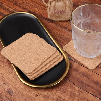 10 Adet Mantar Coaster Kullanımlık içecek altlığı Mutfak masa süsü Aksesuarı Yalıtım Kare Kendinden Yapışkanlı Coaster Ev Placemat 3