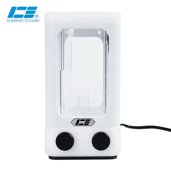 IceManCooler DX5 120 Beyaz ARGB Rezervuar D5 Pompası Üst, Su Deposu Braketi, + 5V 3PİN Desteği AURA Anakart