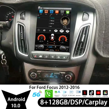 Ford Focus 2012 için 2013 2014 2015 2016 Tesla Ekran Araba Radyo Video Bluetooth 2Din Stereo Otomotiv Multimedya Oynatıcılar Carplay