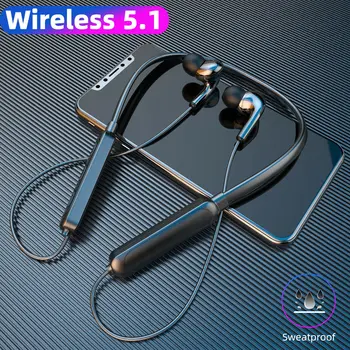 Bluetooth Kulaklık Kablosuz Spor Kulaklık Asılı Boyun Bluetooth 5.1 Kulak Koşu iPhone Samsung İçin S21 / S20 Note20 / 10 + HUAWEİ
