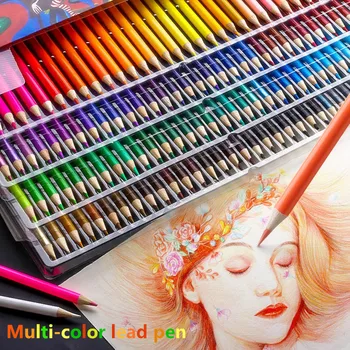 Brutfuner 48/72/120/160/180 Renk Profesyonel Yağ renkli kalemler Ahşap Yumuşak su renkli kurşun kalem Okul Beraberlik Kroki Sanat Malzemeleri