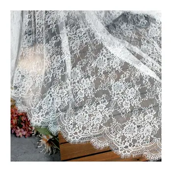 3 Metre Zarif Kirpik Dantel 150CM Beyaz Dantel Kumaş düğün elbisesi Seksi İç Çamaşırı DIY Elbise Aksesuarı Toptan Fiyatlar 3