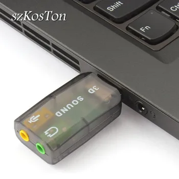USB Ses Adaptörü 2.0 USB Ses Kartı harici Dönüştürücü Adaptör ile 3.5 mm Kulaklık MİKROFON Mikrofon Bilgisayar PC Notebook için