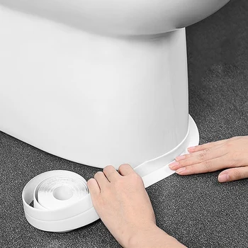 PVC su geçirmez duvar çıkartması Kendinden Yapışkanlı Lavabo Soba Çatlak Şerit Mutfak banyo küveti Köşe Tezgah Duş sızdırmaz bant
