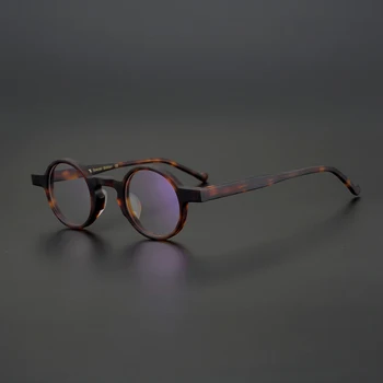 Asetat Küçük Yuvarlak Gözlük Çerçeve Erkekler Kadınlar Vintage Kare Gözlük Optik Miyopi Reçete Gözlük Çerçeveleri Gözlük Oculos