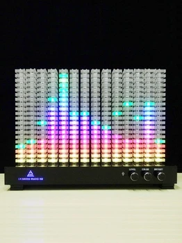 Yaratıcı profesyonel 14 segment spektrum analizörü seviye göstergesi müzik spektrum ışık LED akrilik ışık sütun VU