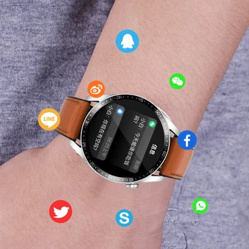 2022 Yeni NFC Bluetooth Çağrı akıllı saat Erkekler Kadınlar 1.32 İnç 390 * 390 HD Piksel Dinamik İzle Yüz Spor Su Geçirmez Smartwatch Adam 5