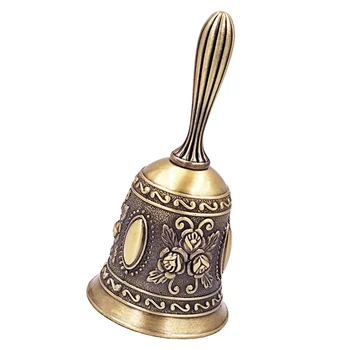Metal Yemek Zili Dekoratif Düğün El Çanları Metal Çay El Çan Servis Çan çağrı çanı Antika El Çan çağrı çanı Pirinç
