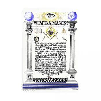 Retro Nedir Masonik Mason Metal Işareti Özel ŞİİR Usta Mason Masonluk Teneke Plaklar Pub Duvar Bar Dekor Süslemeleri Sanat