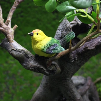 Peri bahçe minyatürleri Mini Kuş Bahçe Dekorasyon Aksesuarları Reçine El Sanatları DIY Etli Bitki Bonsai Figürler 2