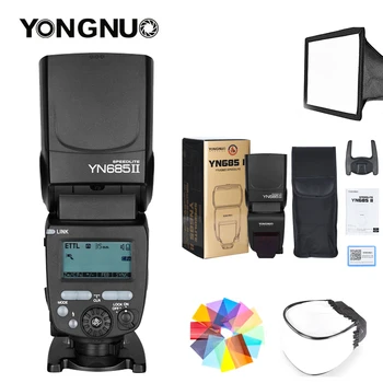YONGNUO YN685 II YN-685 II Kablosuz HSS TTL Flaş Speedlite Kiti Canon + YN622C-TX Tetik Alıcı Filtre + Difüzör