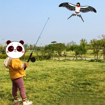 Ücretsiz kargo Çin geleneksel uçurtma hattı açık oyuncaklar çocuklar için uçurtma hayvan uçurtmalar naylon kağıt ejderha uçurtma yunus yutmak