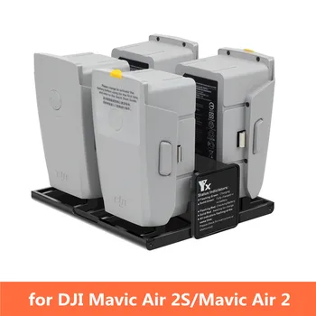 Yx 4 in 1 Taşınabilir Mavic Hava 2S pil şarj cihazı DJI Mavic Air2 Dönüştürücü Pil şarj göbeği akıllı şarj cihazı haneli LED Ekran