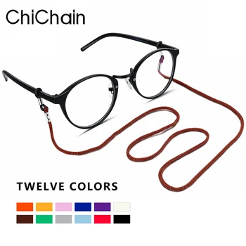 Okuma gözlüğü zincirleri Gözlük Tutucu Askısı ince silikon bağlantı kabloları basit zarif ince 12 renk seçeneği