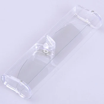 PVC Plastik Ultralight Gözlük Durumda Taşınabilir Şeffaf okuma gözlüğü Kutuları Kadın Erkek Gözlük Çantası Gözlük Aksesuarları 2