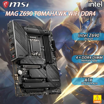 LGA 1700 Anakart MSI MAG Z690 TOMAHAWK WIFI DDR4 Intel Z690 çip 12th nesil Çekirdek 1700 DDR4 128GB PCI-E 5.0 4×M. 2 ATX