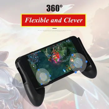W1 Taşınabilir Mobil PUBG Shooter Oyun Denetleyicisi Gamepad Joystick Kolu Oyun Kavrama iPhone IOS Android Akıllı Telefonlar için 4.5-6 İnç