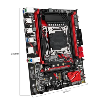 MAKİNİST E5 RS9 Anakart Seti LGA 2011-3 Combo Xeon E5 2680 V3 CPU İşlemci Kiti 2 * 8GB = 16GB DDR4 ECC RAM Bellek ATX 2