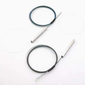 Fiber optik PLC splitter renk 1x2 1x4 1x8 1x16 bağlantı kablosu olmadan 0.9 mm Mini Bloksuz 2,4 Port FBT Splitter Dengesiz