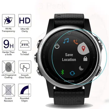 Garmin Fenix 5S GPS akıllı saat için Temperli Cam ekran koruyucu film