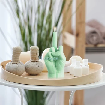 Orta Parmak Kokulu Mum Danimarka Pastel Odası Estetik Dekor Çam Koku Aromaterapi Soya Balmumu Masa Heykelleri Ev Dekor için