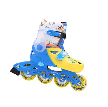 Paten Çocuklar İçin Erkek Kız Paten Çocuk Paten kayak ayakkabıları Sürgülü Ayarlanabilir Dört PU 4 Tekerlekli paten 2