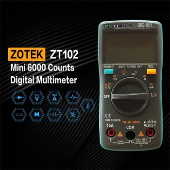 ZT102 Dijital Multimetre Multimetro esr Transistör Test Cihazı Dijital RM Mastech unı çok Metre 102/101 t Metre Sanwa Multimetre