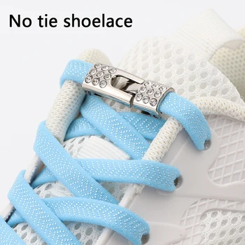 Yeni Elastik Danteller Sneakers Çapraz Kilitler Hızlı Ayakabı bağları Olmadan Çocuklar Yetişkin Hiçbir Kravat Ayakkabı Bağı lastik bantlar Ayakkabı Aksesuarları