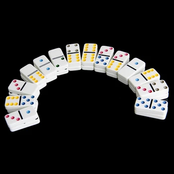 Domino Kutusu Oyuncak Oyun Seti 28 Çift 6 Seyahat Domino Çocuklar Çocuklar İçin 03KA