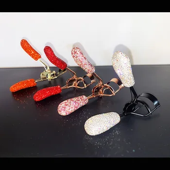 Elmas kirpik kıvırıcı Köpüklü Kolu Kirpik Cımbız Güzellik Malzemeleri Kozmetik Kirpik Cımbız Toplu Makyaj Aracı ve Aksesuarları