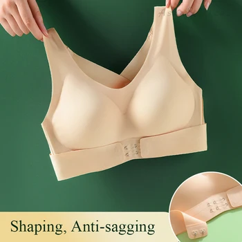 Göğüslü Şekillendirme Kadın İç Çamaşırı Toplanan Anti-sarkma Çapraz Güzel Geri Hiçbir Çelik Halka Nefes Kadın Sutyen Spor